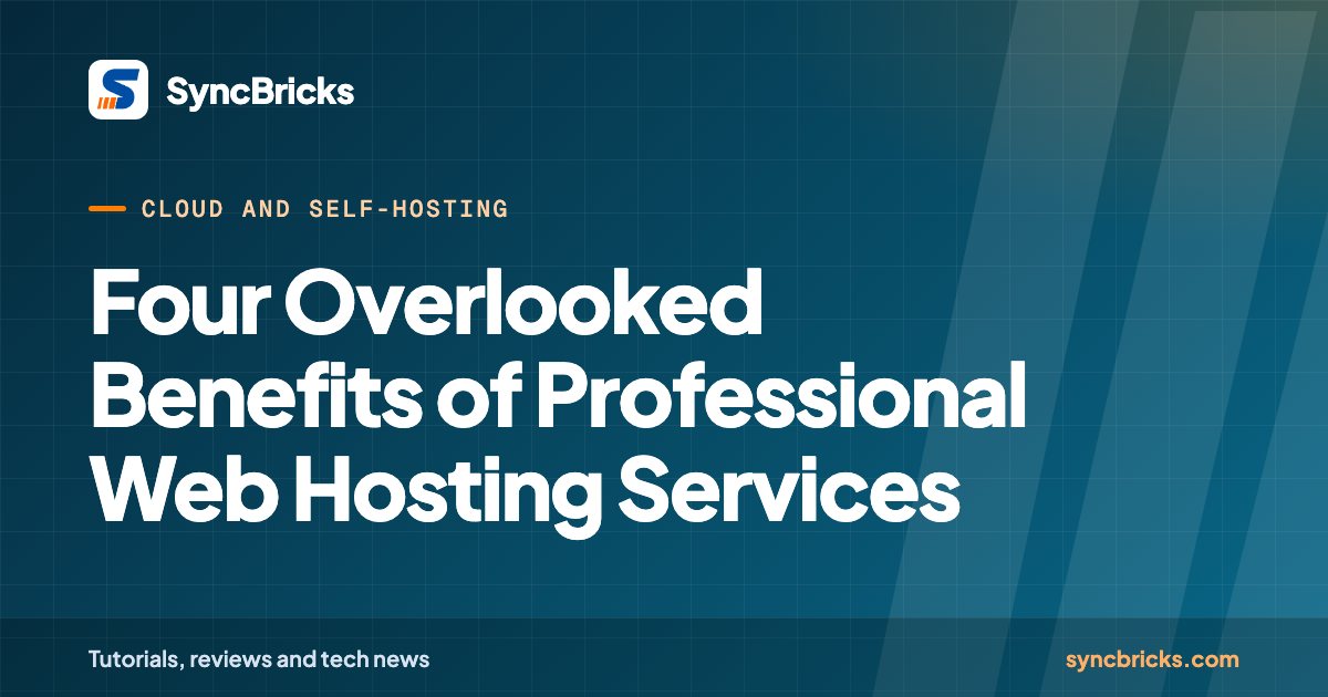 Four Overlooked Benefits of Professional Web Hosting Services: SyncBricks cover