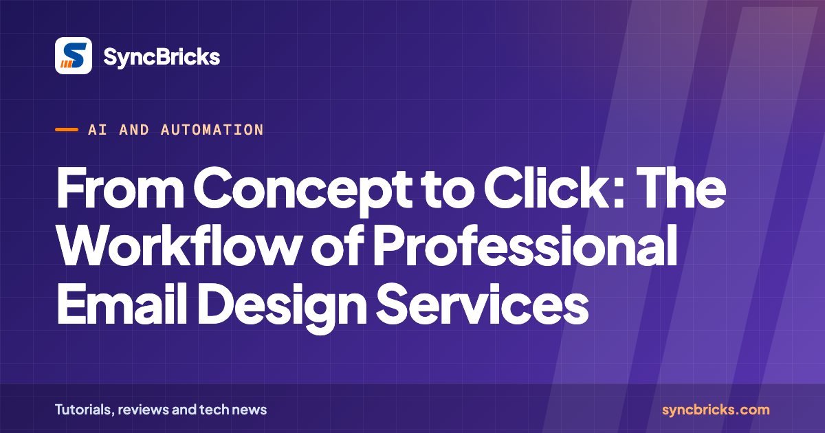 From Concept to Click: The Workflow of Professional Email Design Services: SyncBricks cover
