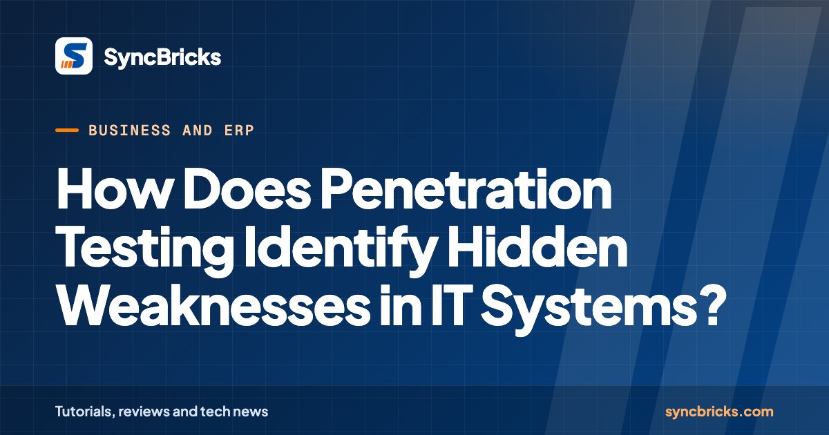 How Does Penetration Testing Identify Hidden Weaknesses in IT Systems?: SyncBricks cover