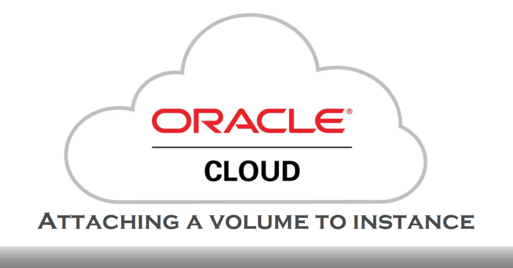 mount volume to linux instance oracle cloud