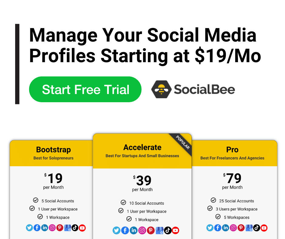 Manage your social media profiles
