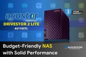 AS1102TL Realtek RTD1619B Quad-Core CPU with 1GB DDR4 RAM