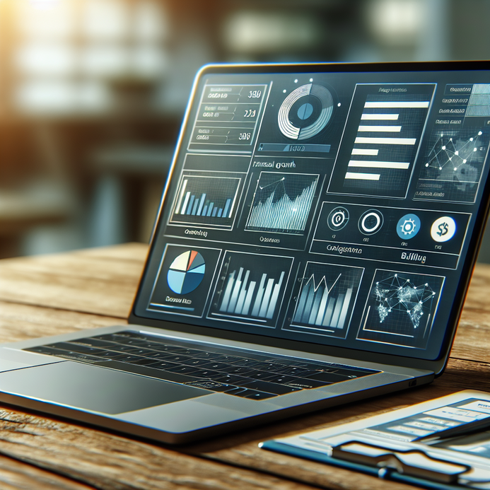 Xero online accounting software dashboard on a laptop