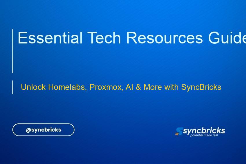 Discover curated tech resources for homelabs, Proxmox, AI, n8n automation, and open-source tools. Supercharge your IT projects with SyncBricks' ultimate guide.