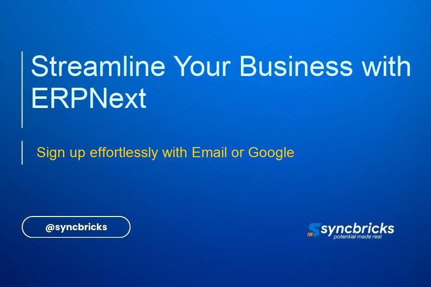 Learn how to sign up for ERPNext using your email or Google account. This guide simplifies the process for tech enthusiasts, IT professionals, and homelab users.